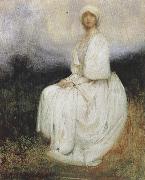 Arthur hacker,R.A. The Girl in White (mk37) oil painting